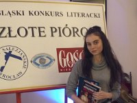 Wyr�nienie w Dolno�l�skim Konkursie Literackim o Laur Z�otego Pi�ra dla uczennicy NST